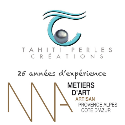 lIdentité visuel de Tahiti Perles Création et artisan métiers d'art.