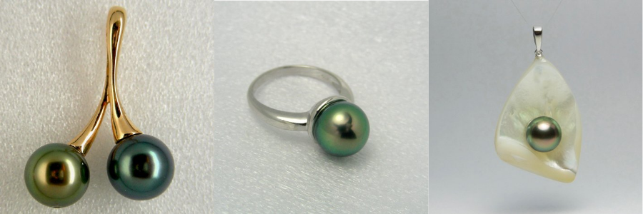 Un perçage partiel de la perle est nécessaire pour réaliser ce type de bijoux.