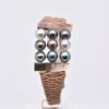 Voici le bracelet à mémoire de forme Hinata et ses 11 perles de culture de Tahiti de qualité A. Couleurs naturelles provenant de ma ferme perlière de Manihi