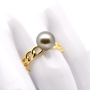 Alternative view of Bague perle Hemia