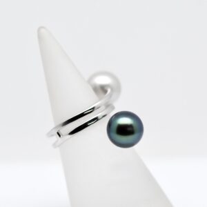 Alternative view of Bague perles Moke